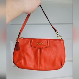 Orange mini coach bag